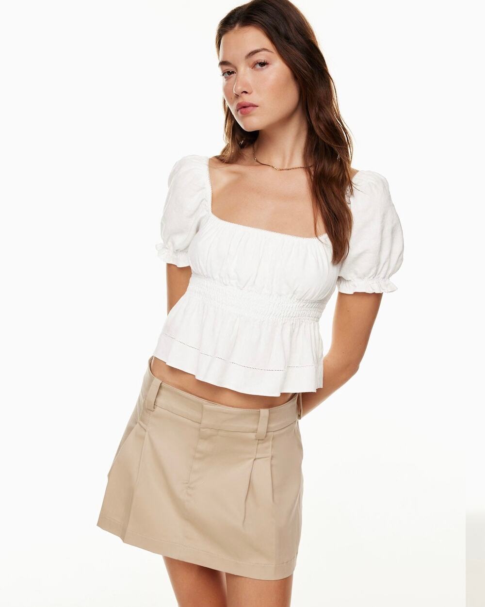 Sunday Best White organic cotton top size medium
